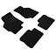 Комплект ворсовых ковриков LUX на резиновой основе KIA SPECTRA 2005-2011 черные