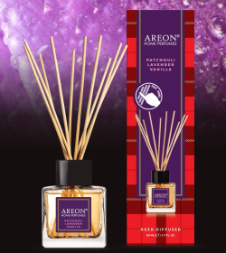 Ароматизатор для дома Areon STICKS TARTAN Patch-Lavender-Vanilla (Пачули-лаванда-ваниль) 50мл.  Ароматизатор для дома Areon STICKS TARTAN Patch-Lavender-Vanilla (Пачули-лаванда-ваниль) 50мл.