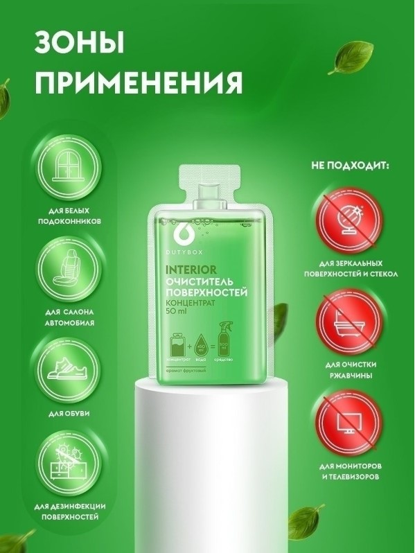 Универсальный очиститель любых поверхностей концентрат DutyBox INTERIOR (Universal Cleaner), 50 мл