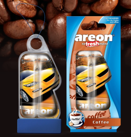 Ароматизатор подвесной гелевый Areon классика LIQUID Coffee (Кофе) 8,5 мл