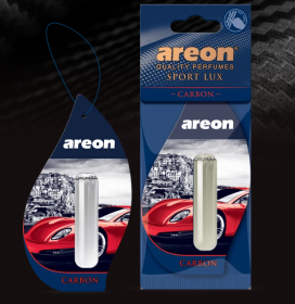 Ароматизатор подвесной гелевый с капсулой Areon LUX SPORT LIQUID "Carbon" (Карбон), 5 мл