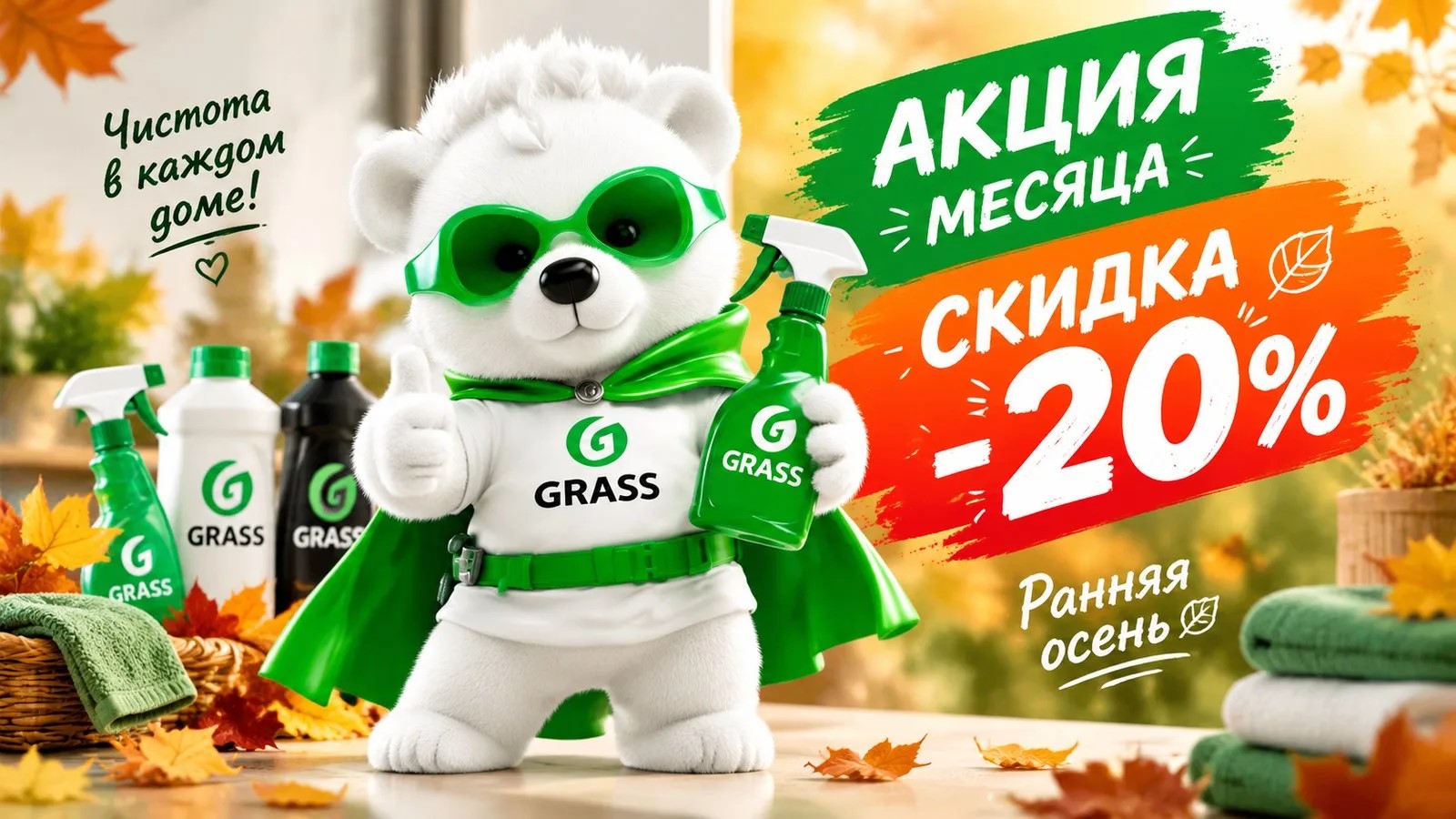 Акция Месяца -20% до конца сентября