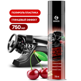 Полироль-очиститель пластика «Dashboard Cleaner» глянцевый блеск, вишня (аэрозоль 1000 мл)