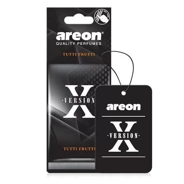 Ароматизатор воздуха картонный Areon X VERSION Limited оранжевый Tutti Frutti (Тутти Фрутти)