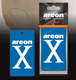 Ароматизатор воздуха картонный Areon X VERSION Limited голубой Coconut (Кокос) Ароматизатор воздуха картонный Areon X VERSION Limited голубой Coconut (Кокос)