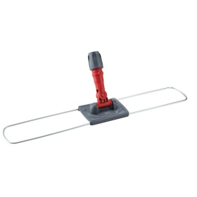 Держатель мопов рамочный, 80х10 см, металл, красный (без упаковки)