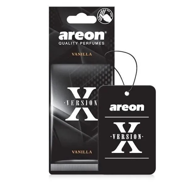 Ароматизатор воздуха картонный Areon X VERSION Limited желтый Vanilla (Ваниль)