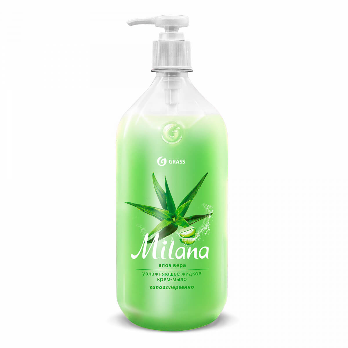 Grass Milana «Алоэ Вера» жидкое крем-мыло, 0,5л Grass Milana «Алоэ Вера» жидкое крем-мыло, 0,5л