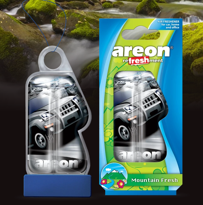 Ароматизатор подвесной гелевый Areon LIQUID Mountain Fresh (Горная Свежесть) 8,5 мл Ароматизатор подвесной гелевый Areon LIQUID Mountain Fresh (Горная Свежесть) 8,5 мл