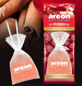 Ароматизатор подвесной мешочек с гранулами Areon PEARLS "Apple/Cinnamon" (Яблоко и Корица) 31гр.