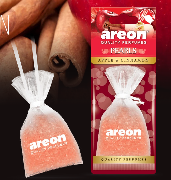 Ароматизатор подвесной мешочек с гранулами Areon PEARLS "Apple/Cinnamon" (Яблоко и Корица) 31гр. Ароматизатор подвесной мешочек с гранулами Areon PEARLS "Apple/Cinnamon" (Яблоко и Корица) 31гр.