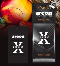 Ароматизатор воздуха картонный черный Areon X VERSION Tutti Frutti (Тутти фрутти) Ароматизатор воздуха картонный черный Areon X VERSION Tutti Frutti (Тутти фрутти)