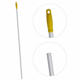 картинка ручка для держателя мопов, 130 см, d=22мм, алюминий, желтый Ручка для держателя мопов, 130 см, d=22мм, алюминий, желтый