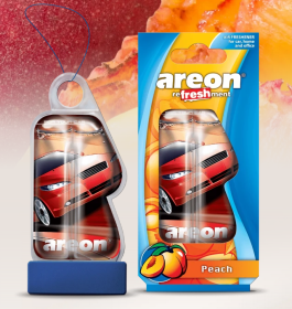 Ароматизатор подвесной гелевый Areon LIQUID "Peach" (Персик) 8,5 мл Ароматизатор подвесной гелевый Areon LIQUID "Peach" (Персик) 8,5 мл