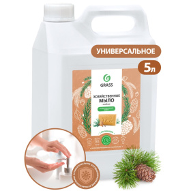 Мыло жидкое хозяйственное с маслом кедра Grass, 5 л Мыло жидкое хозяйственное с маслом кедра Grass, 5 л
