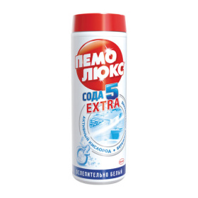 Чистящее средство 480 г, ПЕМОЛЮКС Сода-5/7 Экстра, "Ослепительно Белый", порошок