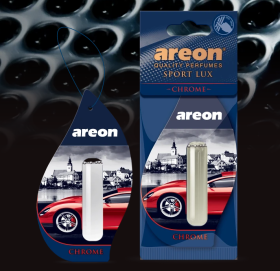 Ароматизатор подвесной гелевый с капсулой Areon LUX SPORT LIQUID "Chrome" (Хром), 5 мл Ароматизатор подвесной гелевый с капсулой Areon LUX SPORT LIQUID "Chrome" (Хром), 5 мл