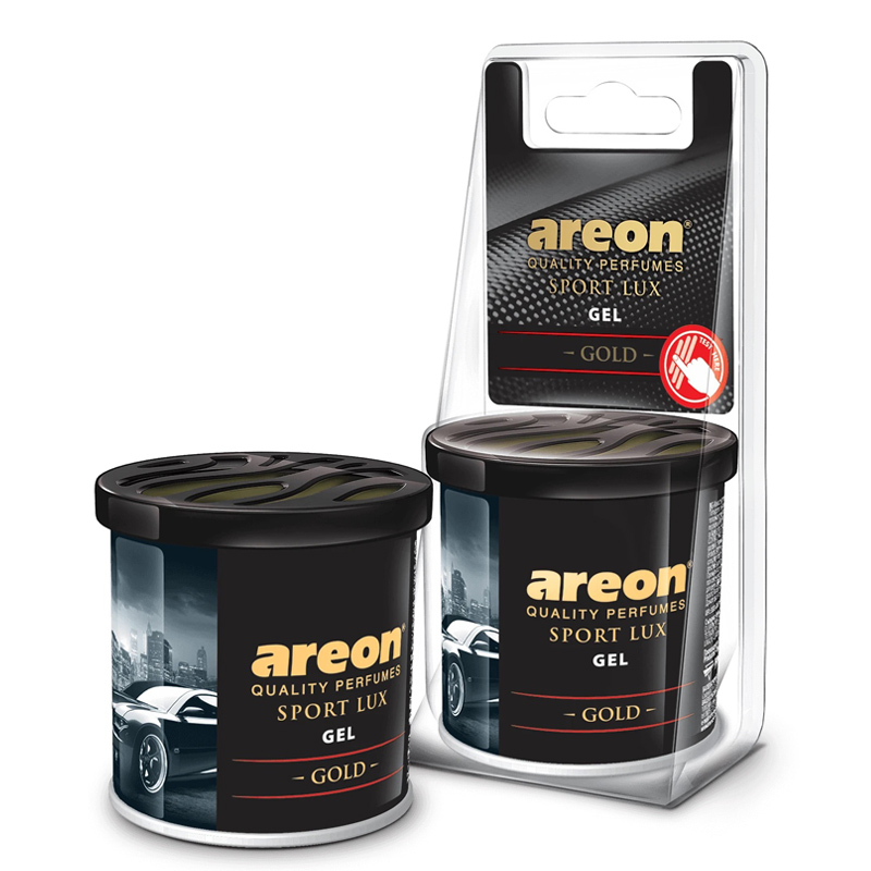Ароматизатор банка гелевая Areon CAN SPORT LUX "Gold" (Золото) Ароматизатор банка гелевая Areon CAN SPORT LUX "Gold" (Золото)