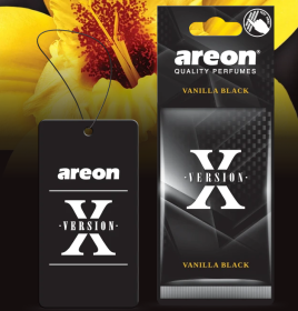 Ароматизатор воздуха картонный черный Areon X VERSION "Vanilla Black" (Ванила Блэк) Ароматизатор воздуха картонный черный Areon X VERSION "Vanilla Black" (Ванила Блэк)