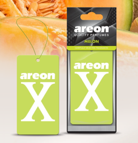 Ароматизатор воздуха картонный Areon X VERSION Limited зеленый Melon (Дыня)