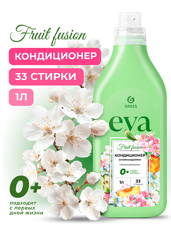 Кондиционер для белья "EVA" Fruit fusion концентрированный, 1 л Кондиционер для белья "EVA" Fruit fusion концентрированный, 1 л