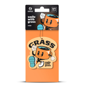 Ароматизатор воздуха картонный GRASS "Смайл" (кофе) Ароматизатор воздуха картонный GRASS "Смайл" (кофе)