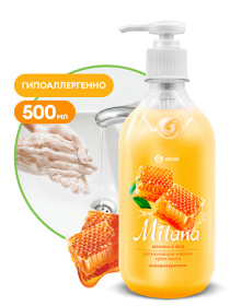 Жидкое крем-мыло Grass Milana «Молоко и мед», 500 мл Жидкое крем-мыло Grass Milana «Молоко и мед», 500 мл
