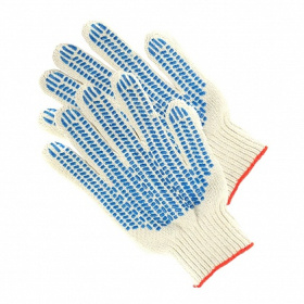 Перчатки х/б 5н/10кл ПВХ