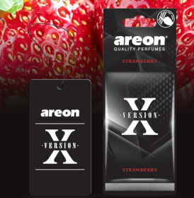 Ароматизатор воздуха картонный черный Areon X VERSION «Strawberry» (Клубника) Ароматизатор воздуха картонный черный Areon X VERSION «Strawberry» (Клубника)