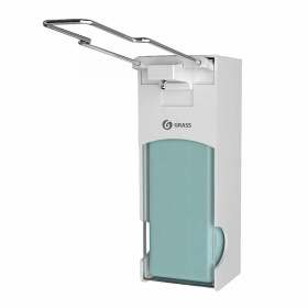 Пластиковый диспенсер локтевой для мыла и дезинфицирующих средств