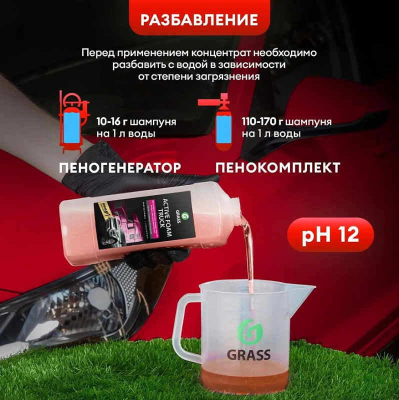 Активная пена Grass «Active Foam Truck» для грузовиков, 1 л
