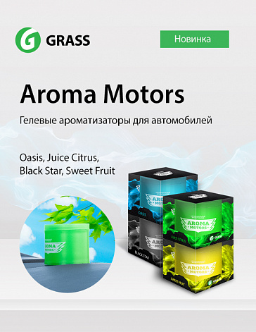 Гелевые ароматизаторы «Aroma Motors» для автомобиля