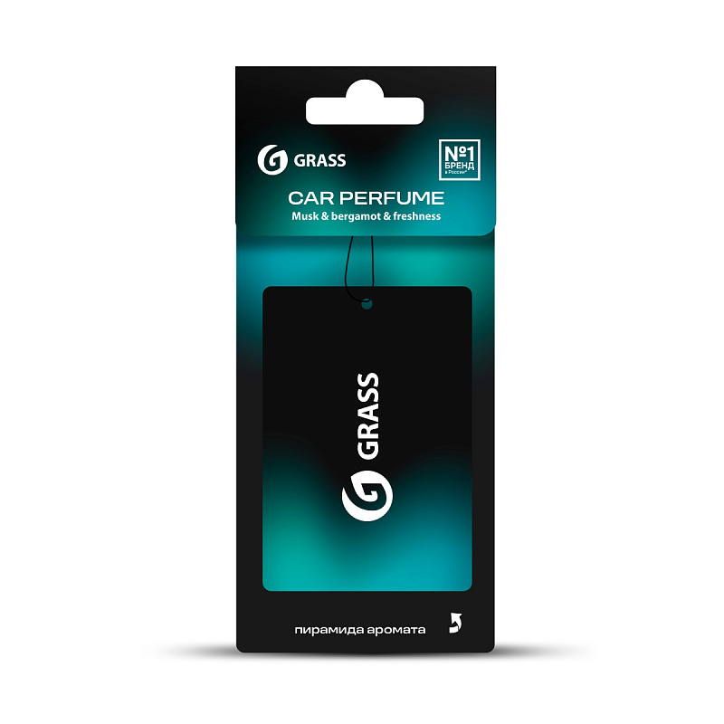 Ароматизатор воздуха картонный GRASS (Musk & bergamot & freshness)