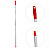 Ручка для держателя мопов 130см, d=22мм, алюминий, красный