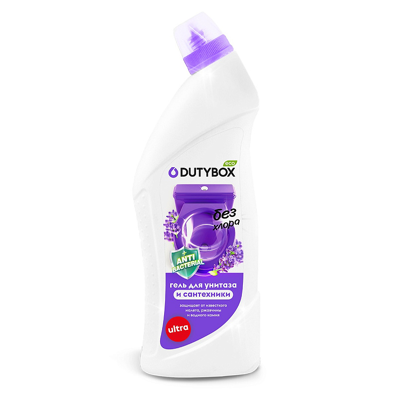 Эко-средство для туалета DutyBox Лаванда и мята "WC-gel", 750 мл
