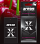 Ароматизатор воздуха картонный черный Areon X VERSION Californian Cherry (Калифорнийская Вишня)
