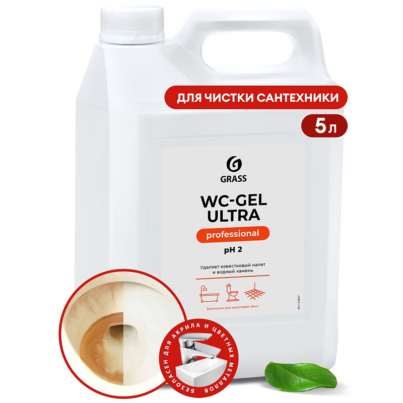 Чистящее средство "WC-gel ultra" Professional (канистра 5,3 кг)