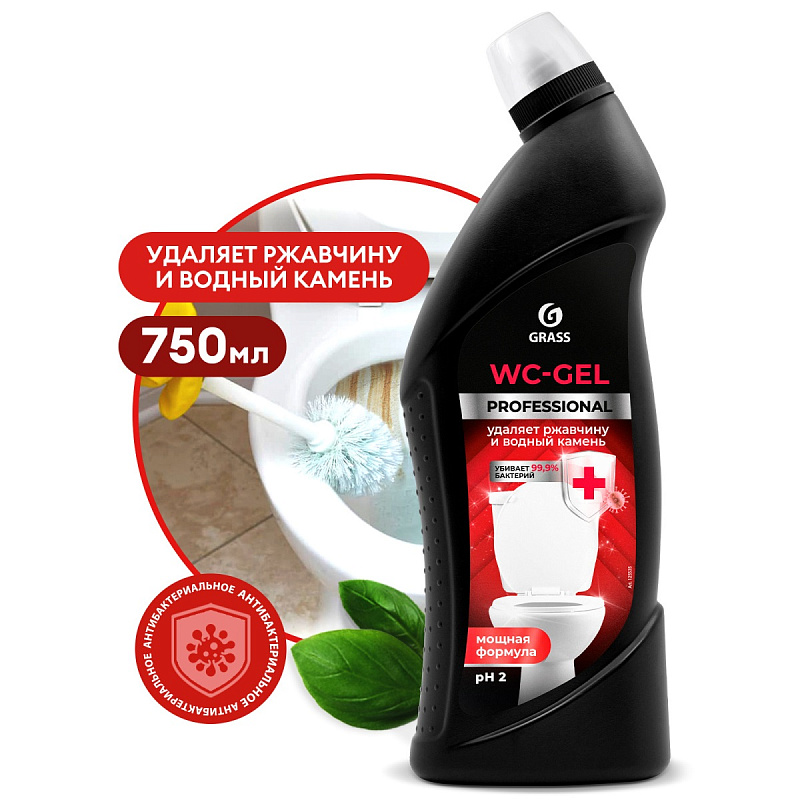 Grass Чистящее средство для сан.узлов «WC-gel» Professional, 750 мл