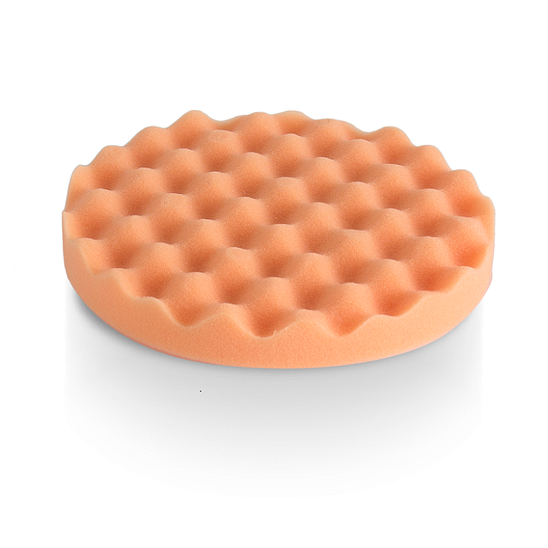 Antihologrammschwamm orange, gerundet. Антиголограммный полировальный круг Ø 160 x 25 мм (рифленый)