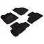 Комплект ворсовых ковриков LUX на резиновой основе TOYOTA HIGHLANDER III 2013-н.в. черные