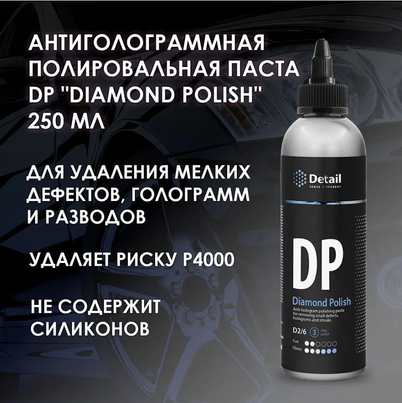 Антиголограммная полировальная паста DP "Diamond Polish", 250 мл