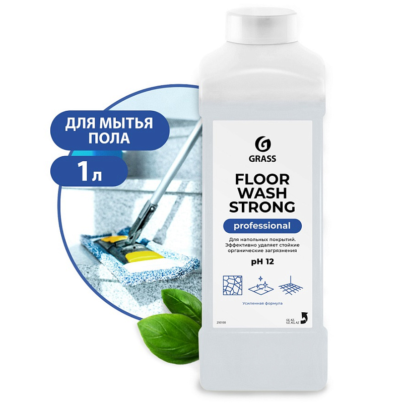 Средство для мытья полов Grass «Floor Wash Strong» Professional, 1 л