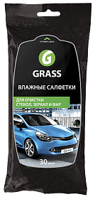 Влажные салфетки для очистки стекол, зеркал и фар Влажные салфетки для очистки стекол, зеркал и фар