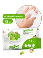 Влажные антибактериальные салфетки Grass Milana «Фисташковое мороженое», 72шт