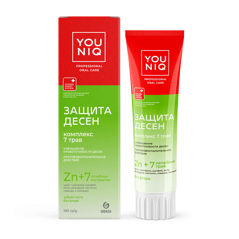 Зубная паста YOUNIQ® Защита десен, 100 гр Зубная паста YOUNIQ® Защита десен, 100 гр