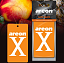 Ароматизатор воздуха картонный Areon X VERSION Limited оранжевый Tutti Frutti (Тутти Фрутти)