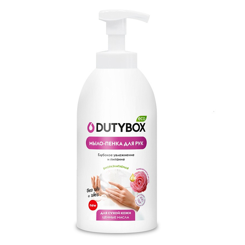 Эко-пенка для рук DutyBox HANDS "Камелия" (увлажняющее), 500 мл полный