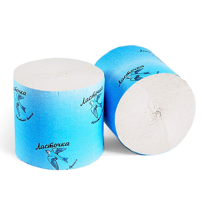 Туалетная бумага «Ласточка», без втулки 