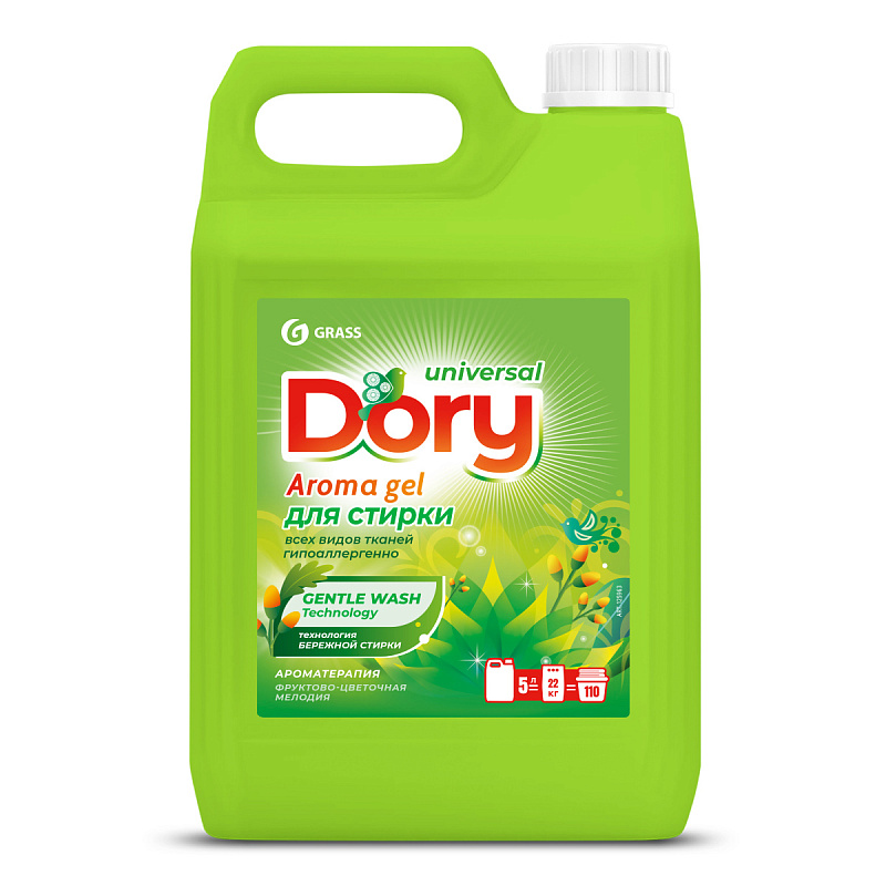 Гель-концентрат для стирки всех видов тканей Dory, 5,2 л