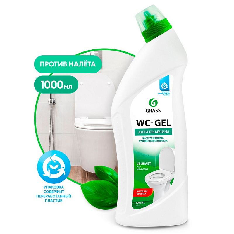 Средство для чистки сантехники Grass «WC-Gel», 1л